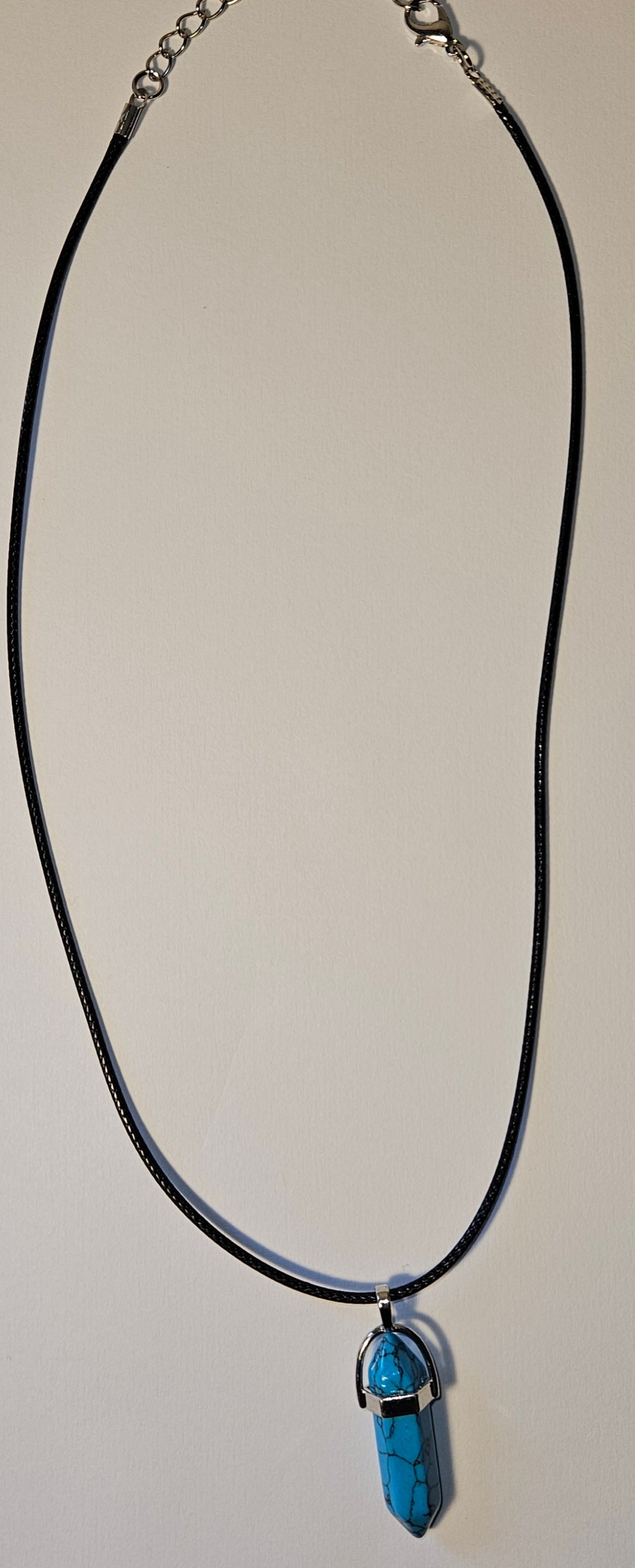 Stone Pendant on Corded Necklace